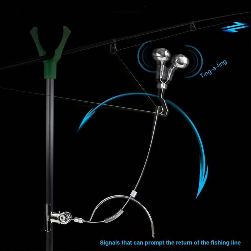 Bite Alarm Fishing - Meeresangeln, Karpfenangeln, Casting-Angeln, Buchtangeln, Alarm, Edelstahlklingel,