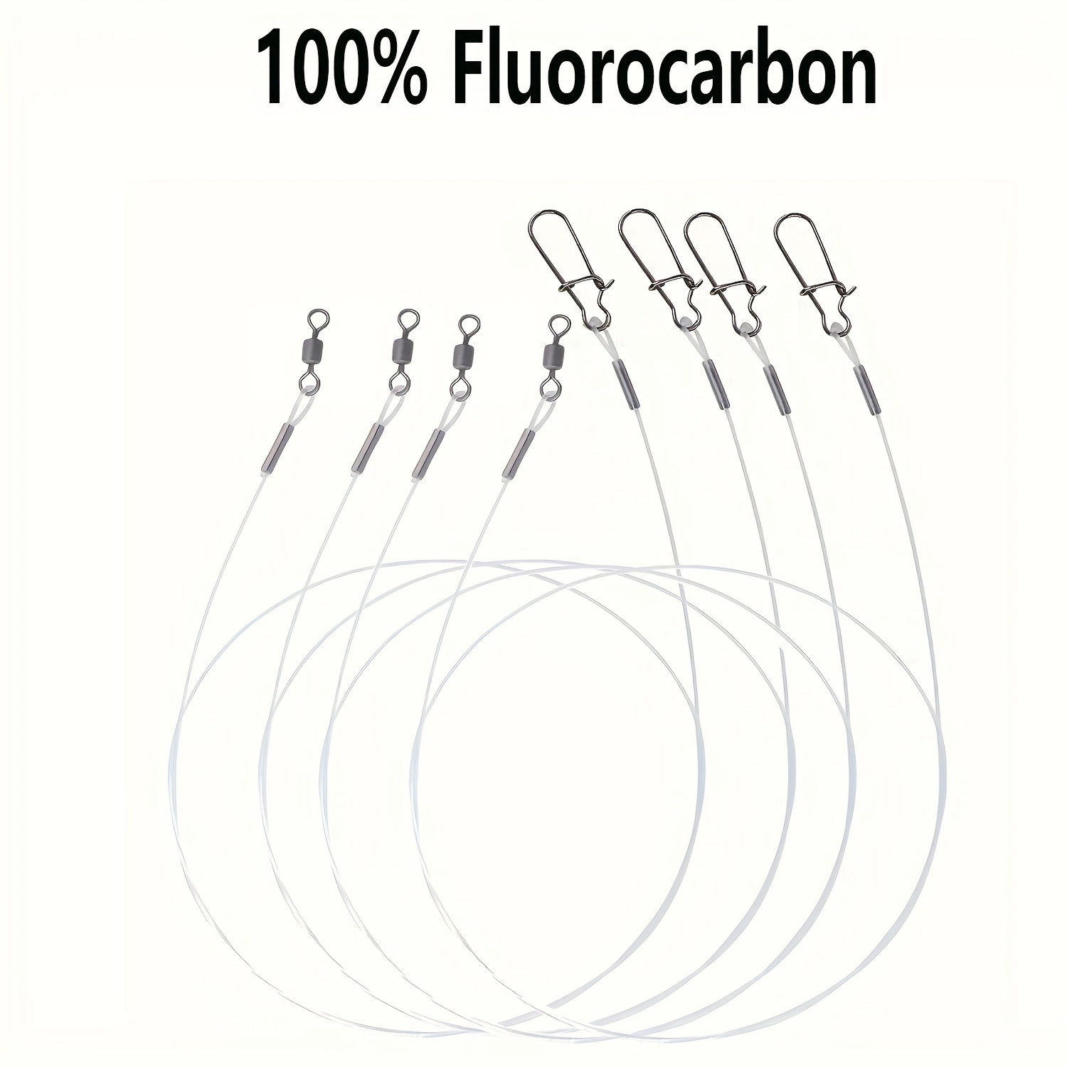 Fishing Equipment Clearance - 12 Stück 100 % Fluorkohlenstoff-Angelschnur mit