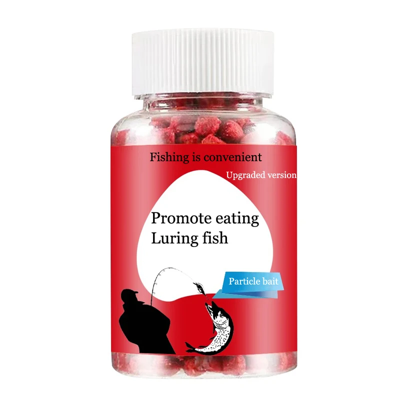 Bass Fishing Lure - Universeller konzentrierter Köder, rotes duftendes Fischfuttergranulat,