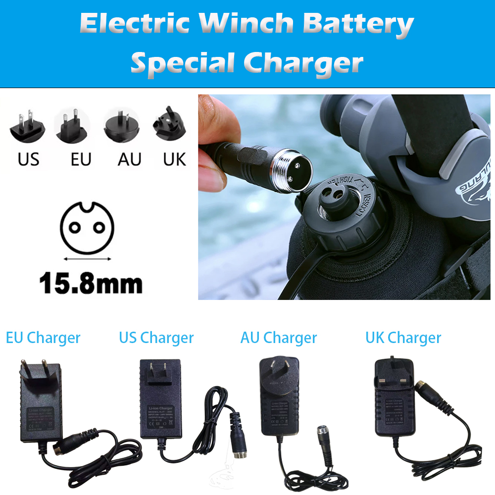 Fishing Equipment Uk - Elektrische Windenbatterie 16,8 V 2 A