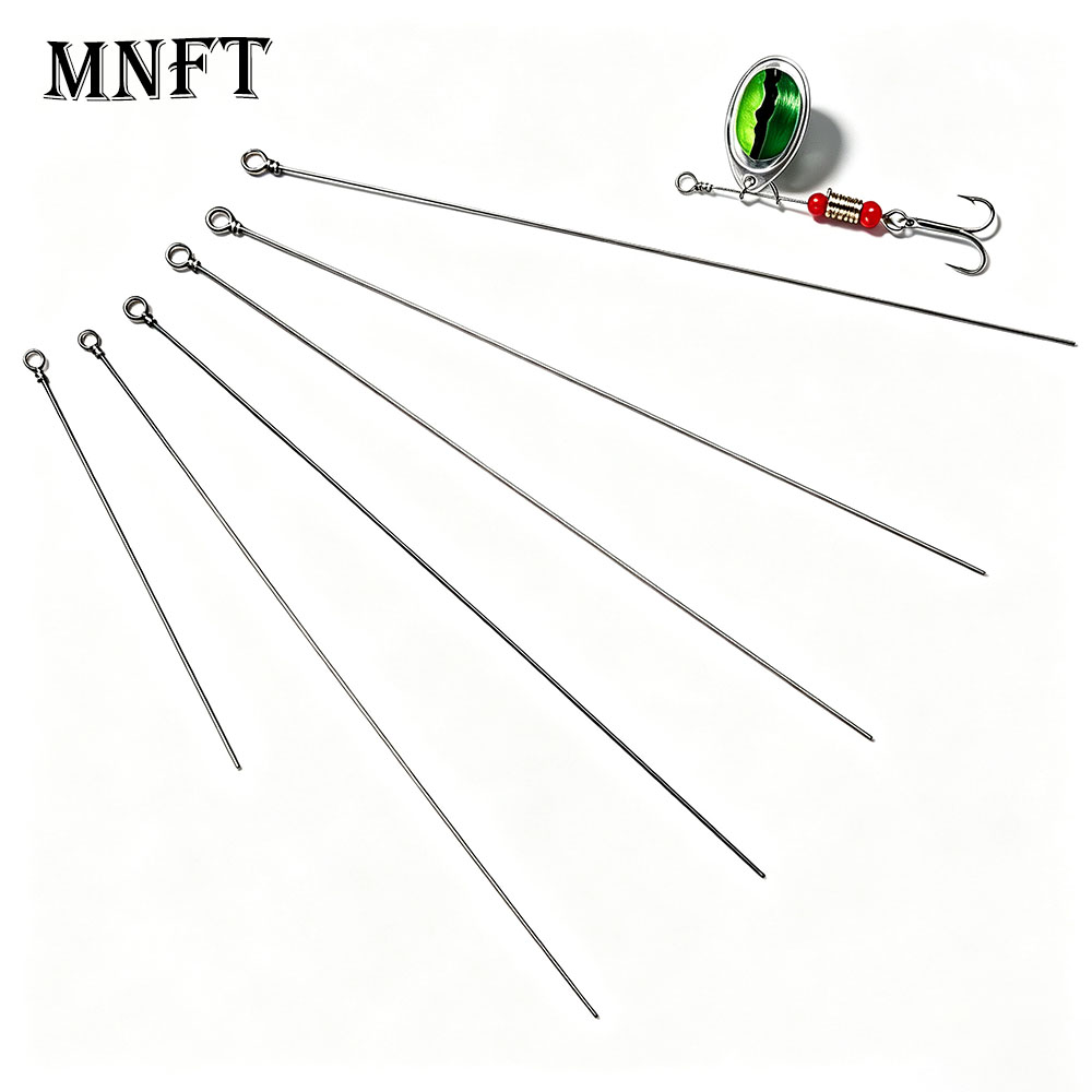 Trout Fishing Lure - 90 Stück Spinnerbait-Schaftdrähte, DIY-Spinnerköder-Bastelzubehör, Spinnerbait-Drahtarm für