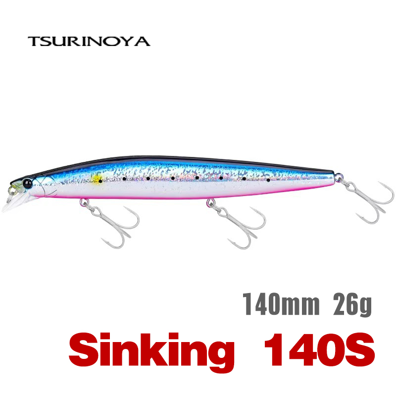 Trout Fishing Lure - TSURINOYA Stinger 140S Angelköder Sinking Minnow
