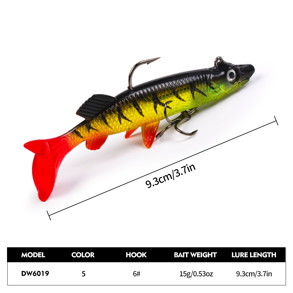 LHFSH 9,3 cm 15 g T-Tail Swimb – Jig Head Lure Bewertung und Preis