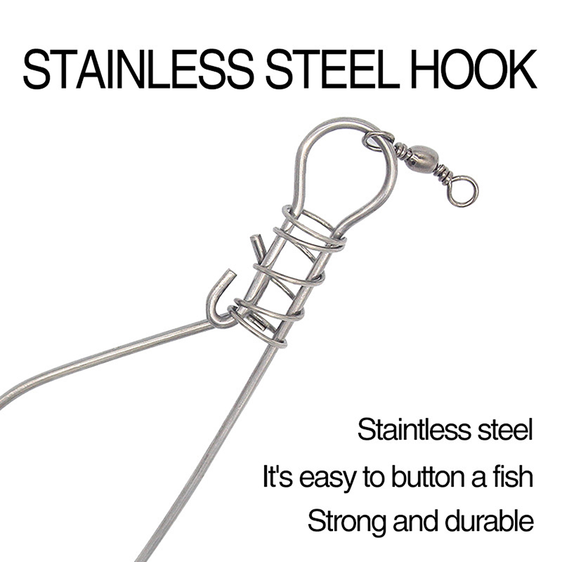Neu【Edelstahl-Angelverschluss- – Fishing Equipment And Tools Bewertung und Preis