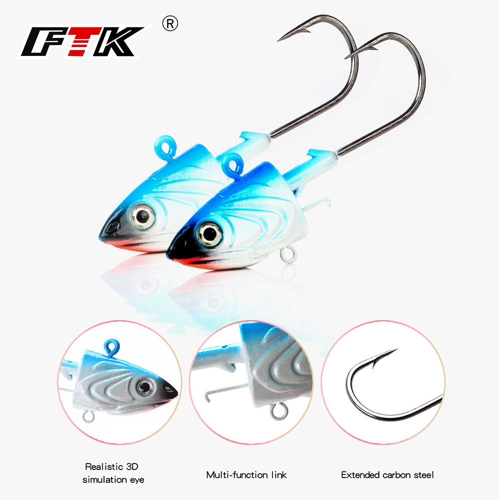 FTK 2PCS Jig Kopf Angelhaken 4 – Jig Head Lure Bewertung und Preis