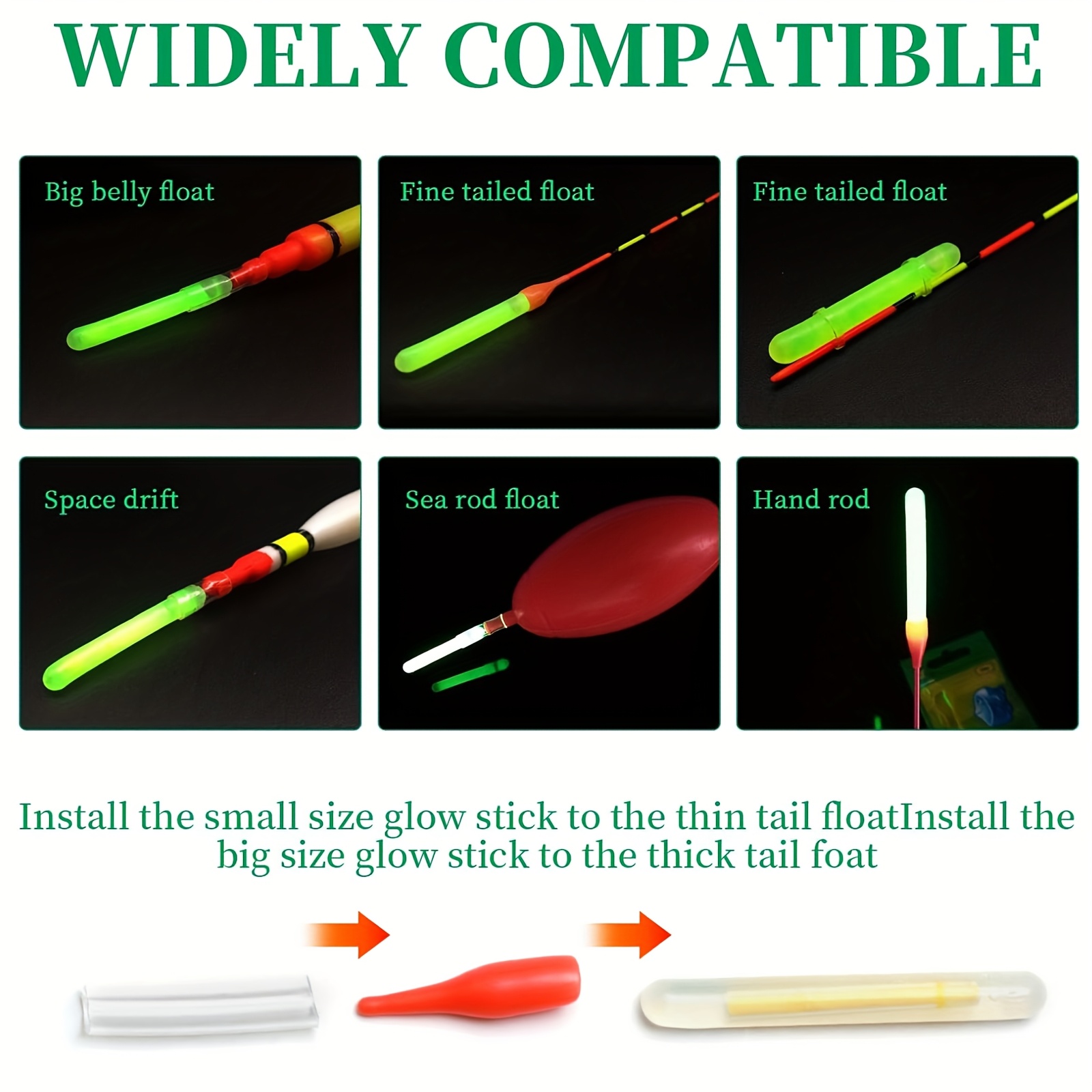 100PCS Angeln Glow Sticks Set, – Bite Alarm Fishing Bewertung und Preis